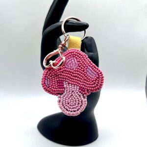 Pink Mushroom Keychain/Accessory